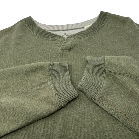 TOMMY BAHAMA Men's Green Flipshore Abaco REVERSIBLE Split Neck Sweatshirt XXL - Picture 5 of 10